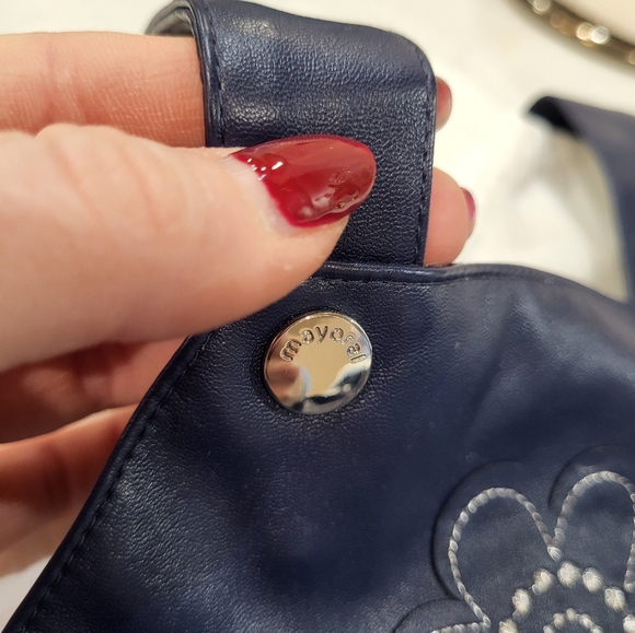 Mayoral 12mo Faux Leather Navy Dress - Picture 4 of 5